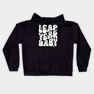 Funny Leap Year Baby Born On February 29 Leap Day Birthday Kids Hoodie